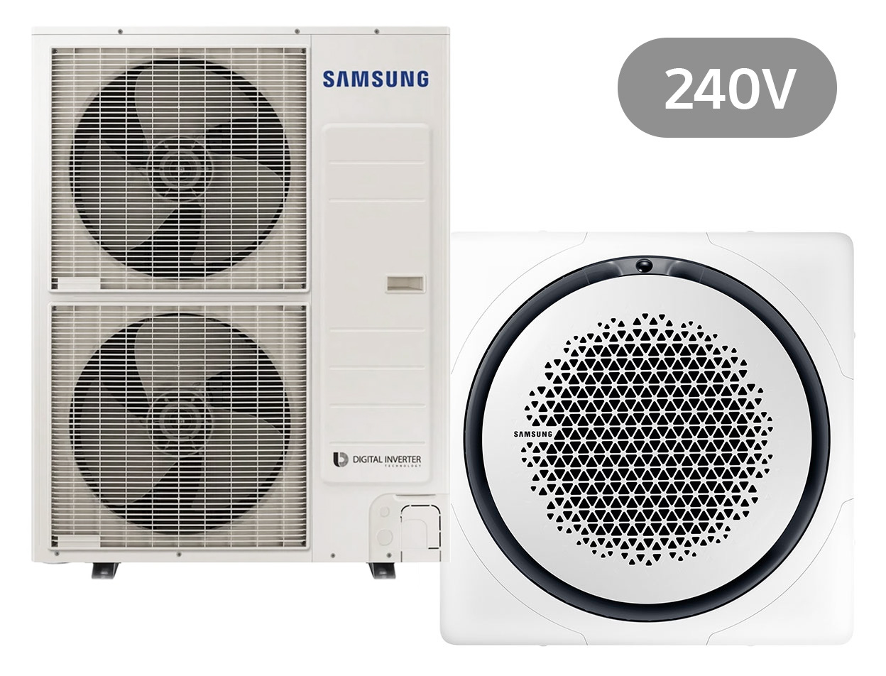 BAC Deckenkassette Set Kühlen 13.4 kW | Heizen 15.5 kW AC140RN4PKG 240V - eckig