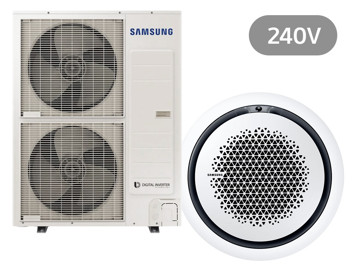 BAC Deckenkassette Set Kühlen 13.4 kW | Heizen 15.5 kW AC140RN4PKG 240V - rund